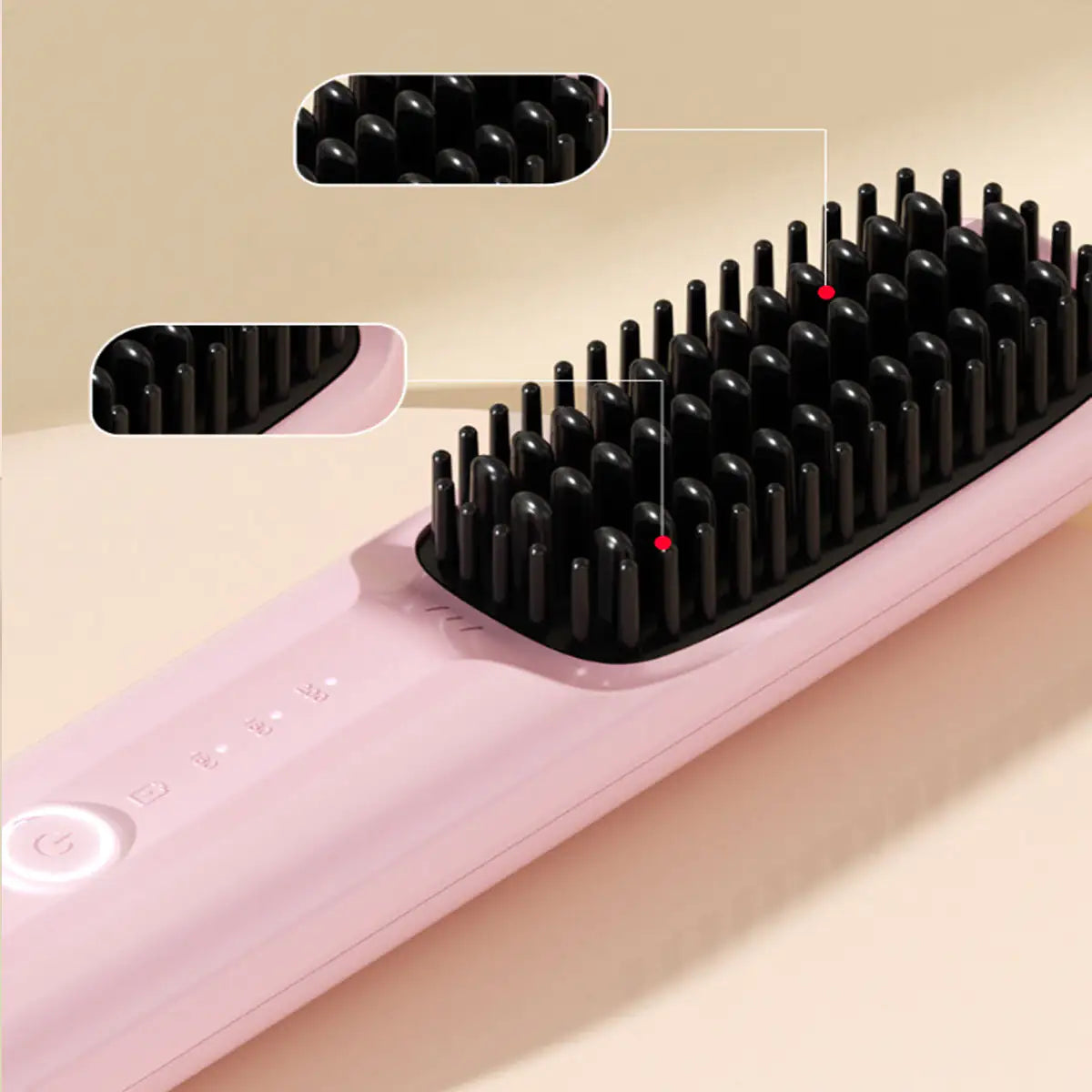 Portable Cordess On The Go - Heated Hair Brush