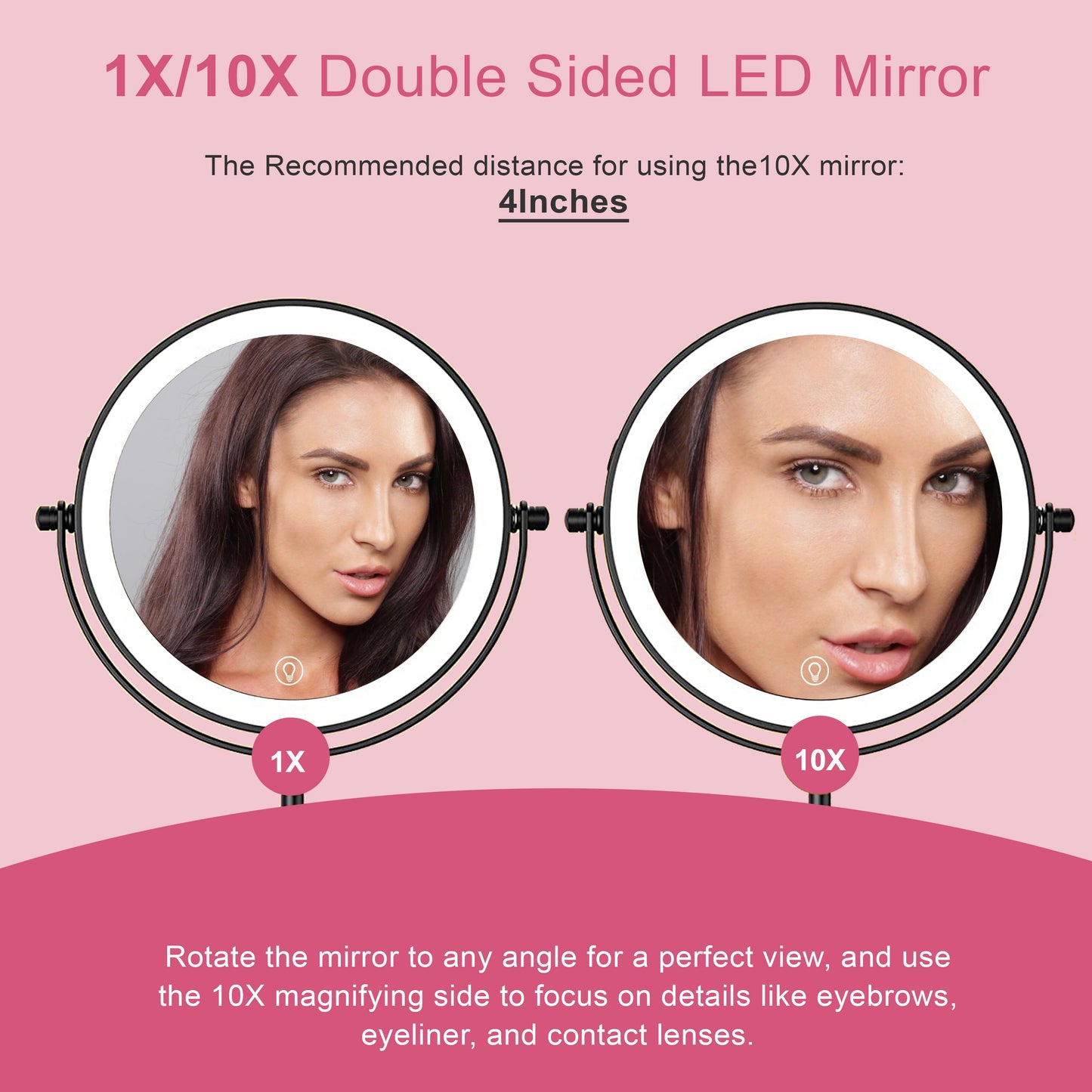 Led Portable Makeup Mirror